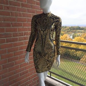 Gold Sequin Dress